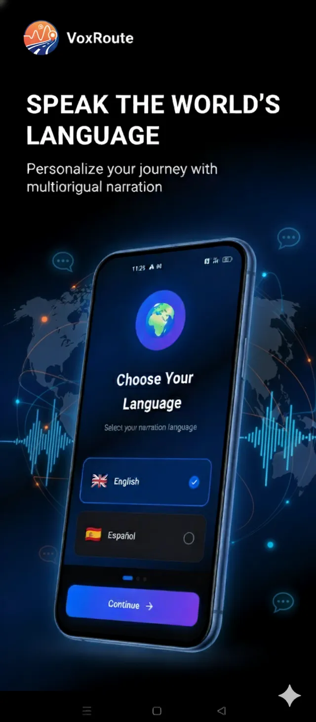VoxRoute Companion Screen - AI agent system in idle mode